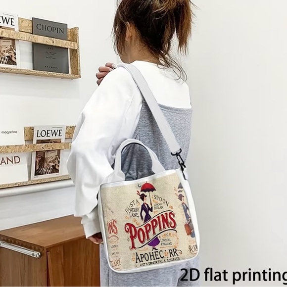 New Mary Poppins cream graphic tote - Picture 2 of 2